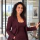 Corporate portrait in a glass office, environment augmented